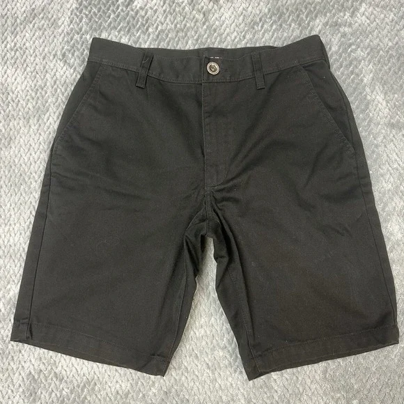 RVCA Men's 29 The Weekend Stretch Chino Short Shorts Black Casual 9in Inseam - Picture 1 of 9